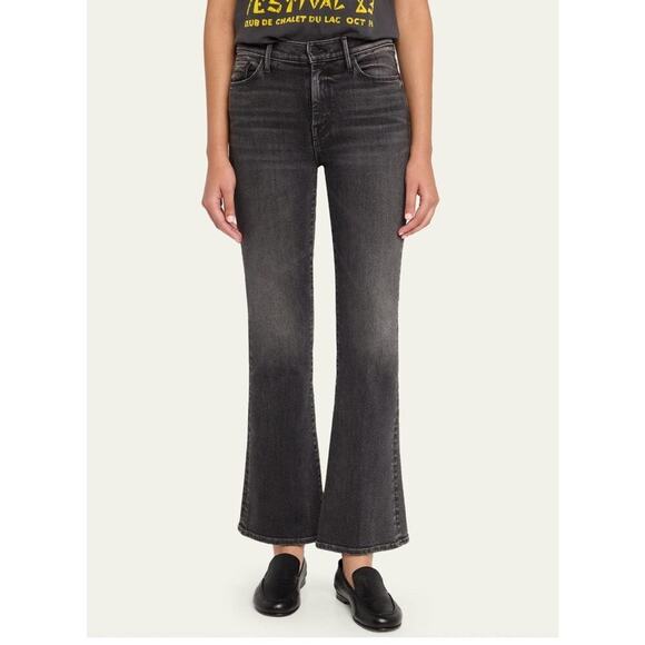 Mother Denim - Mother The Weekender Flare Jeans Black Dark Gray Size 25